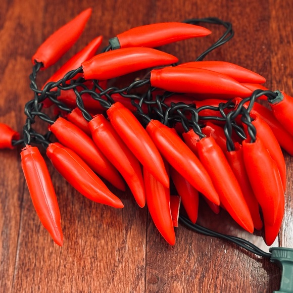 35 Vintage Red Chili Peppers Christmas Cinco De Mayo String Light Indoor/Outdoor - Picture 5 of 5